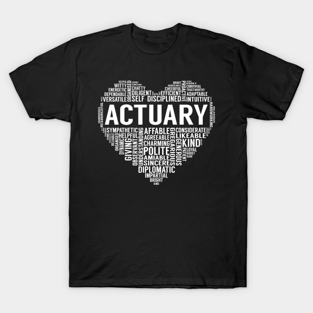 Actuary Heart T-Shirt by LotusTee